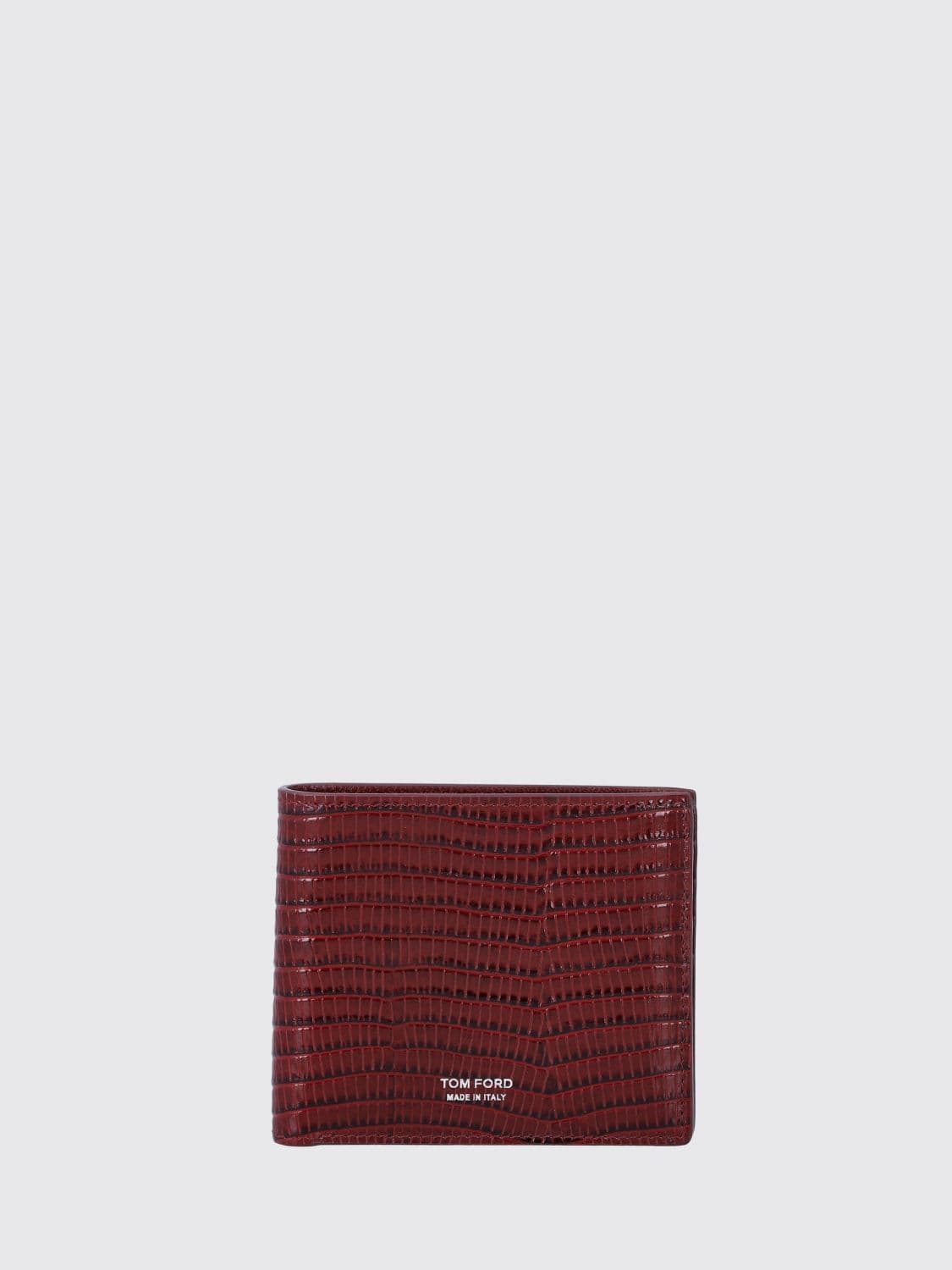 Tom Ford Lizard-Effect Calfskin Leather Bifold Wallet