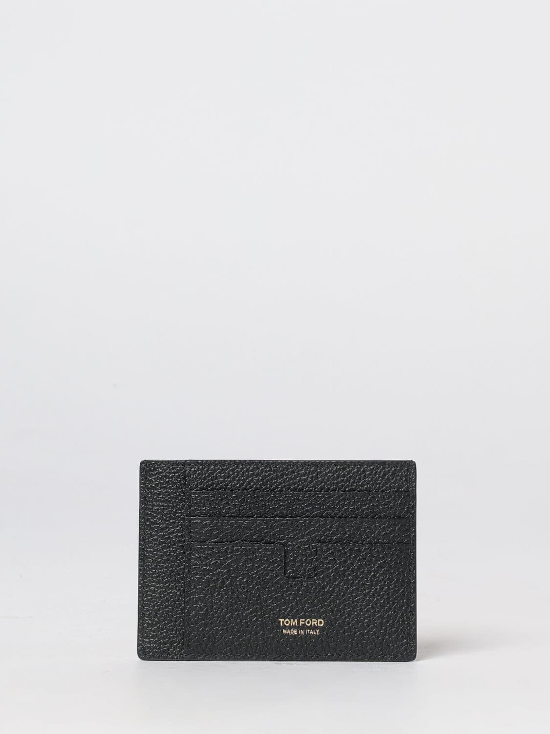 Tom Ford Flat Grained Calfskin Leather Card Holder with Ten Slots