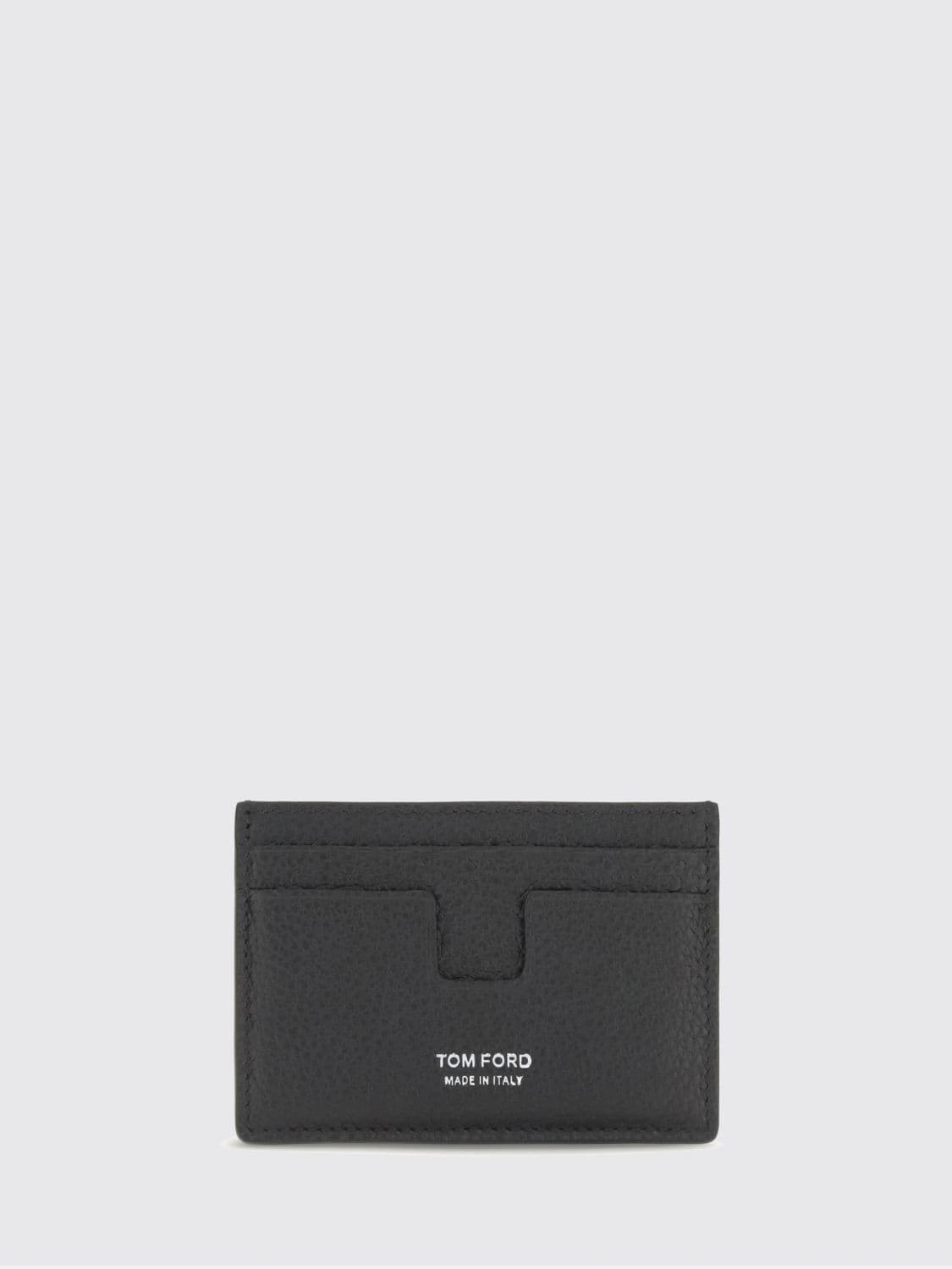 Tom Ford Flat Calfskin Card Holder with Laminated Logo