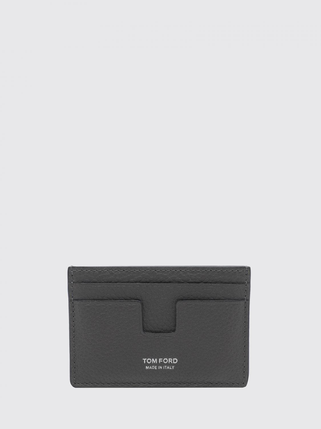 Tom Ford Flat Calfskin Card Holder with Laminated Logo