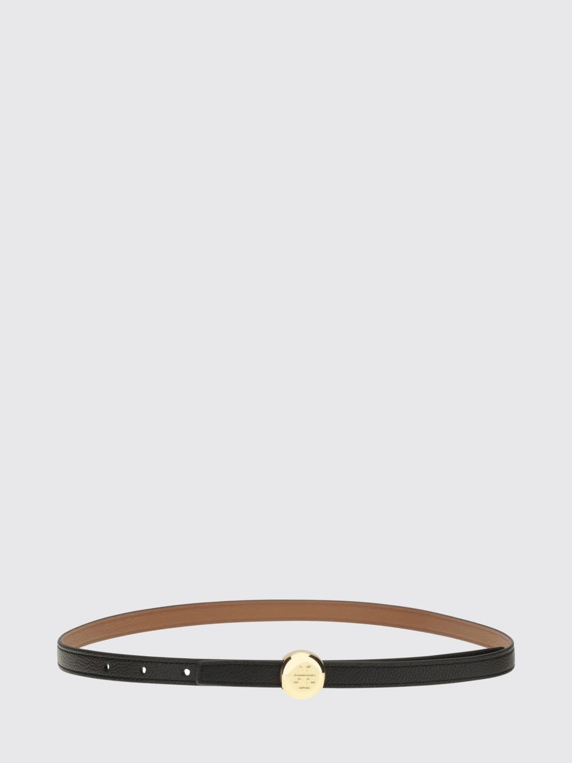 Tory Burch Romy Reversible Leather Belt with Double T Buckle