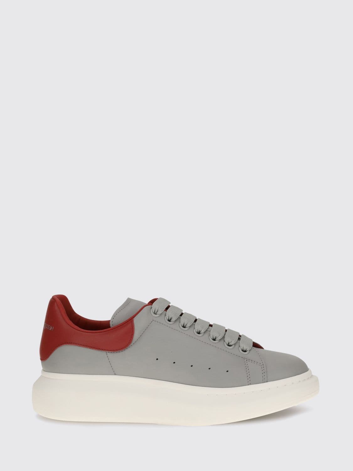 Mcqueen Oversize Bicolour Calfskin Trainers Alexander with Chunky Sole