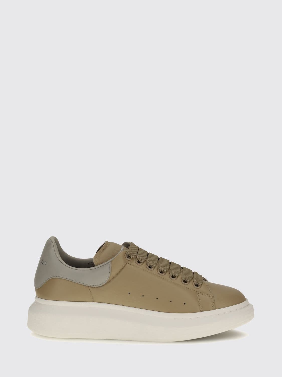 Mcqueen Oversize Bicolour Calfskin Trainers Alexander with Chunky Sole