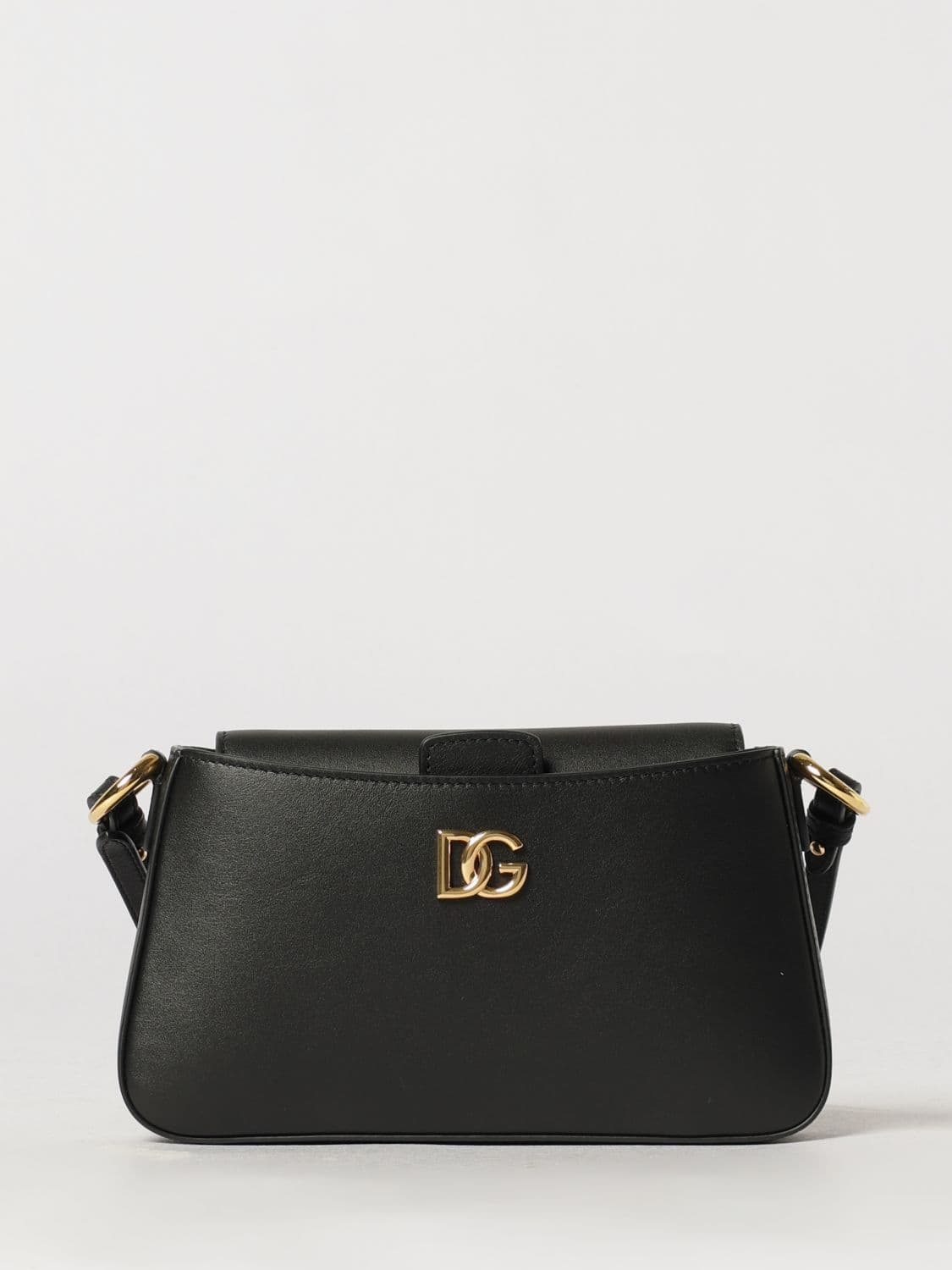 Dolce & Gabbana Mini Shoulder Bag in Smooth Leather with DG Logo