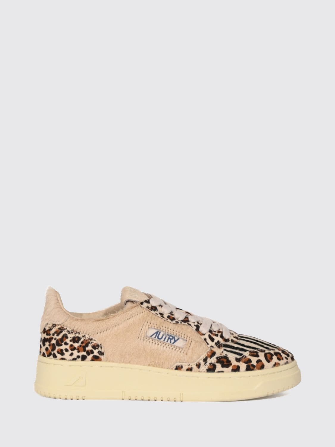 Autry Medalist Low Bicolor Leather Sneakers with Perforated Toe