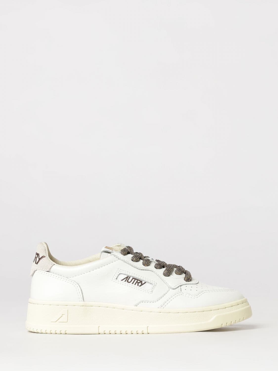 Autry Medalist Low Bicolor Leather Sneakers with Perforated Toe