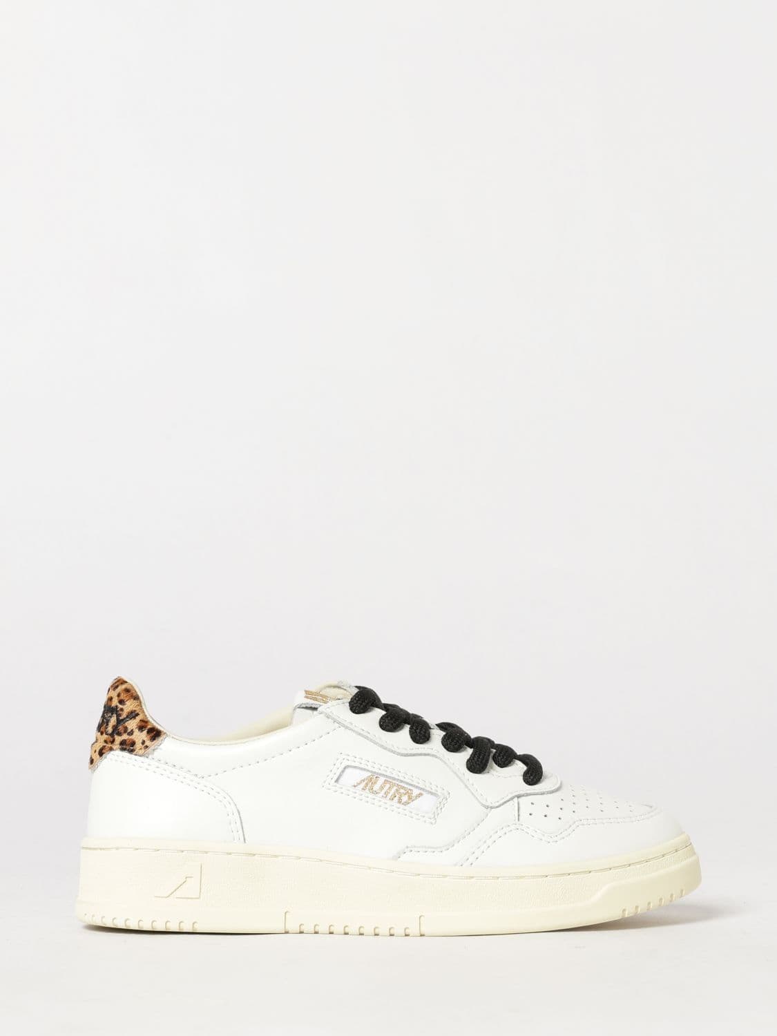 Autry Medalist Low Bicolor Leather Sneakers with Perforated Toe