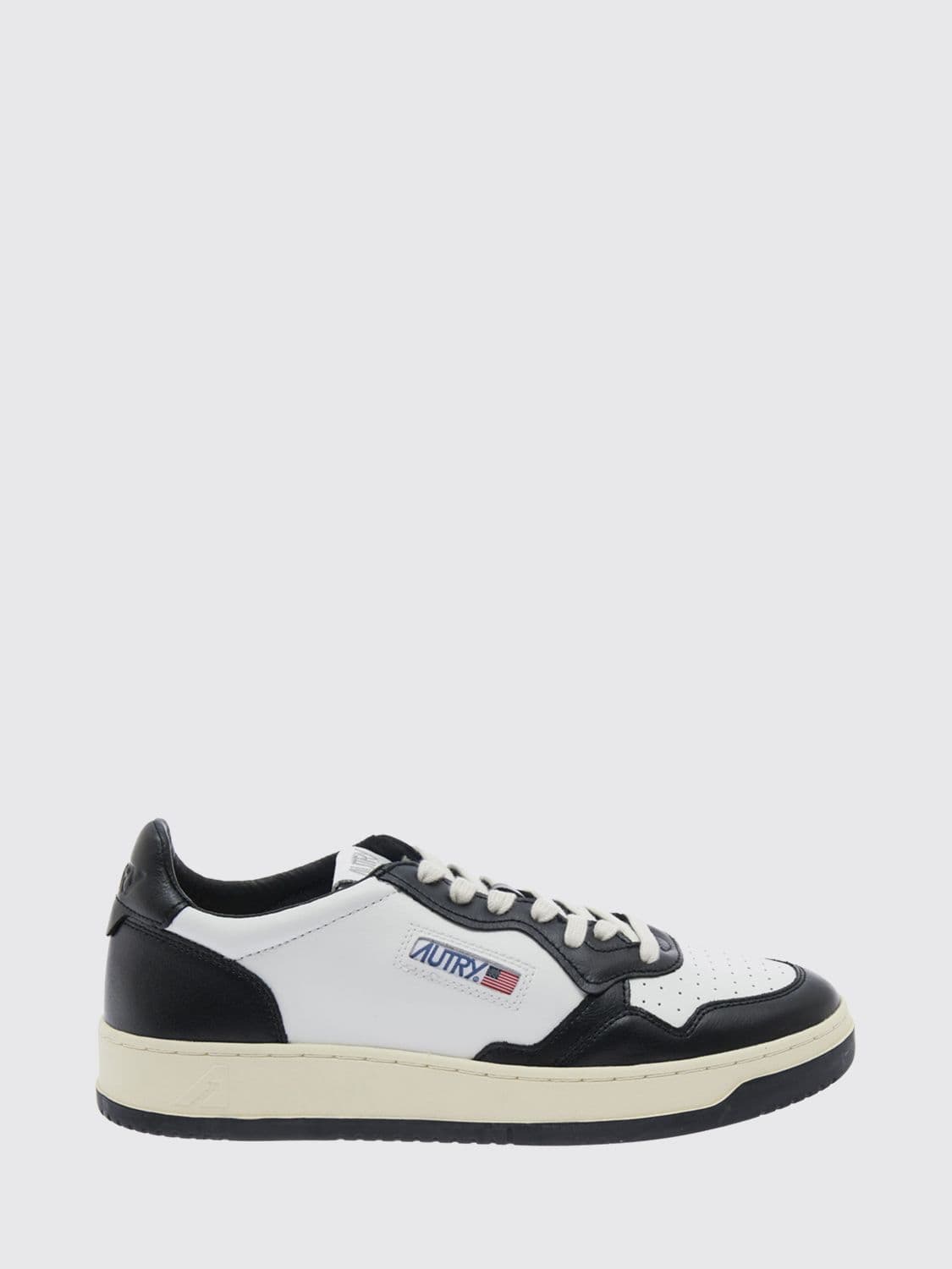 Autry Medalist Low Top Trainers in Bicolour Leather and Suede