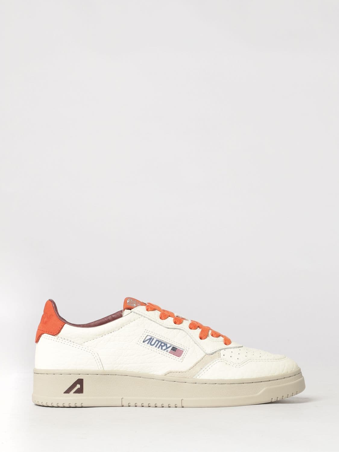 Autry Medalist Low Top Trainers in Bicolour Leather and Suede