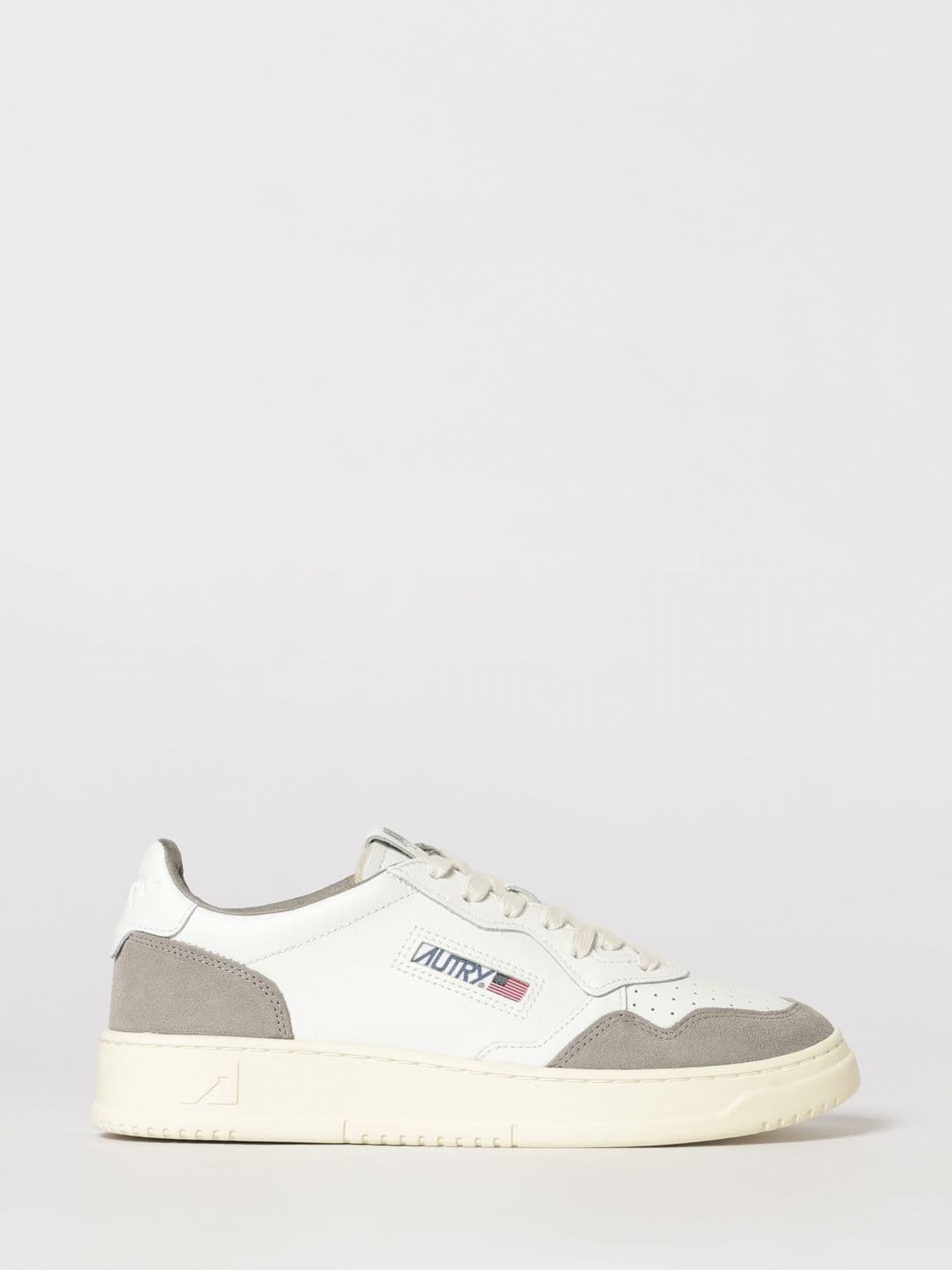 Autry Medalist Low Top Trainers in Bicolour Leather and Suede