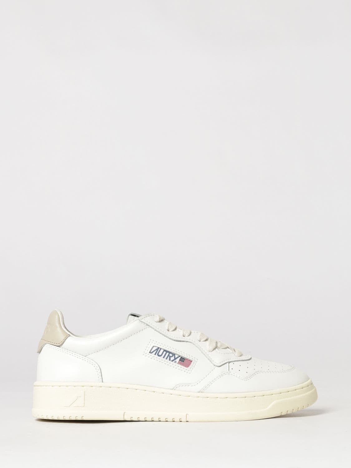 Autry Medalist Low Top Trainers in Bicolour Leather and Suede