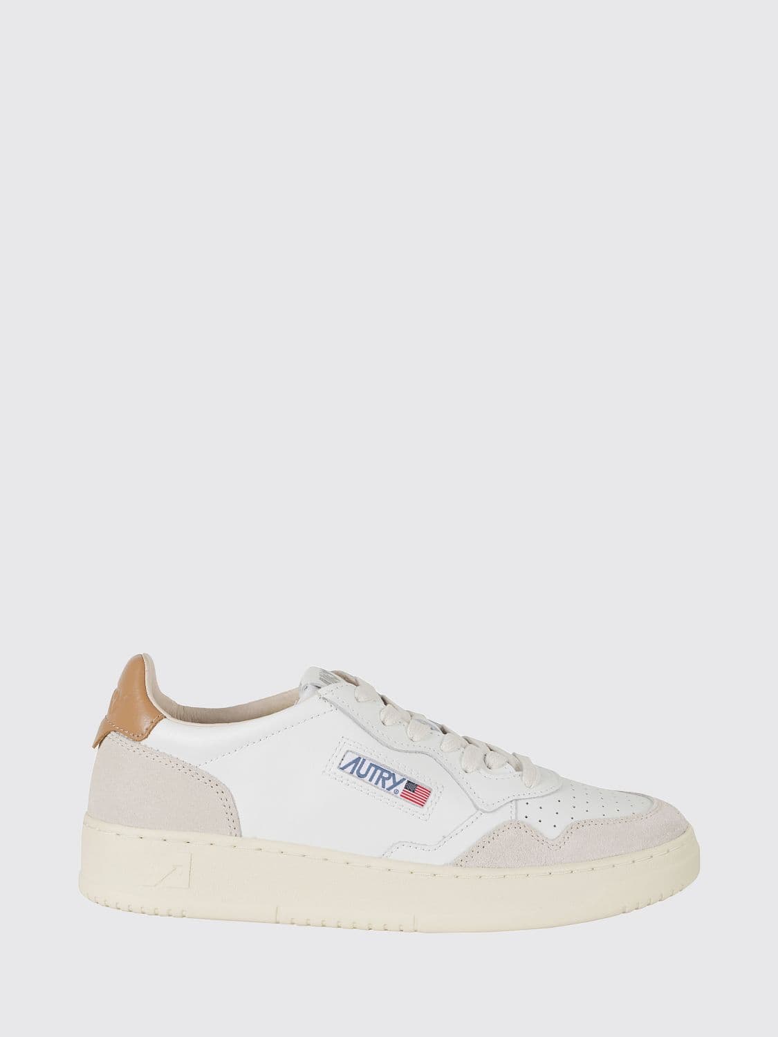 Autry Medalist Low Top Trainers in Bicolour Leather and Suede