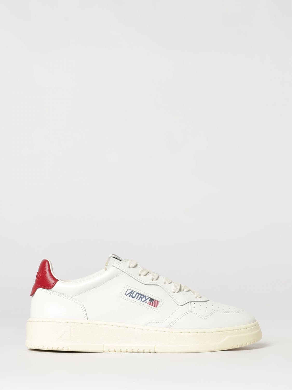 Autry Medalist Low Top Trainers in Bicolour Leather and Suede
