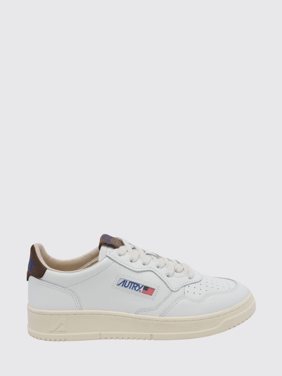 Autry Medalist Low Top Trainers in Bicolour Leather and Suede