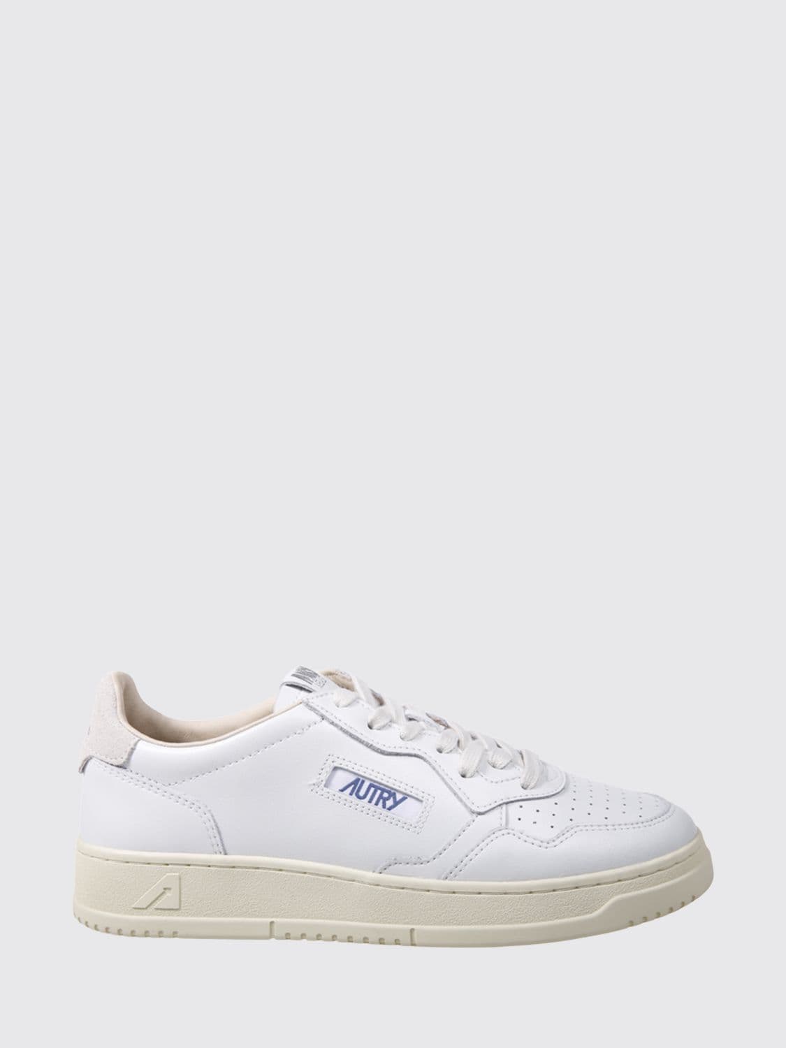 Autry Medalist Low Top Trainers in Bicolour Leather and Suede