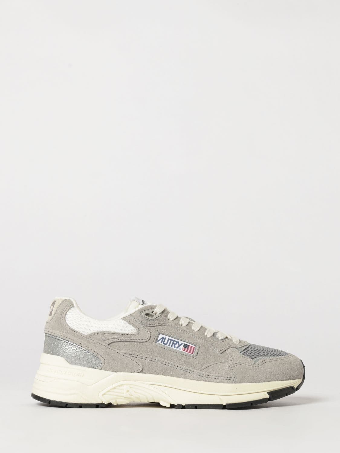 Autry Hyperway Bicolour Leather and Mesh Low-Top Sneakers
