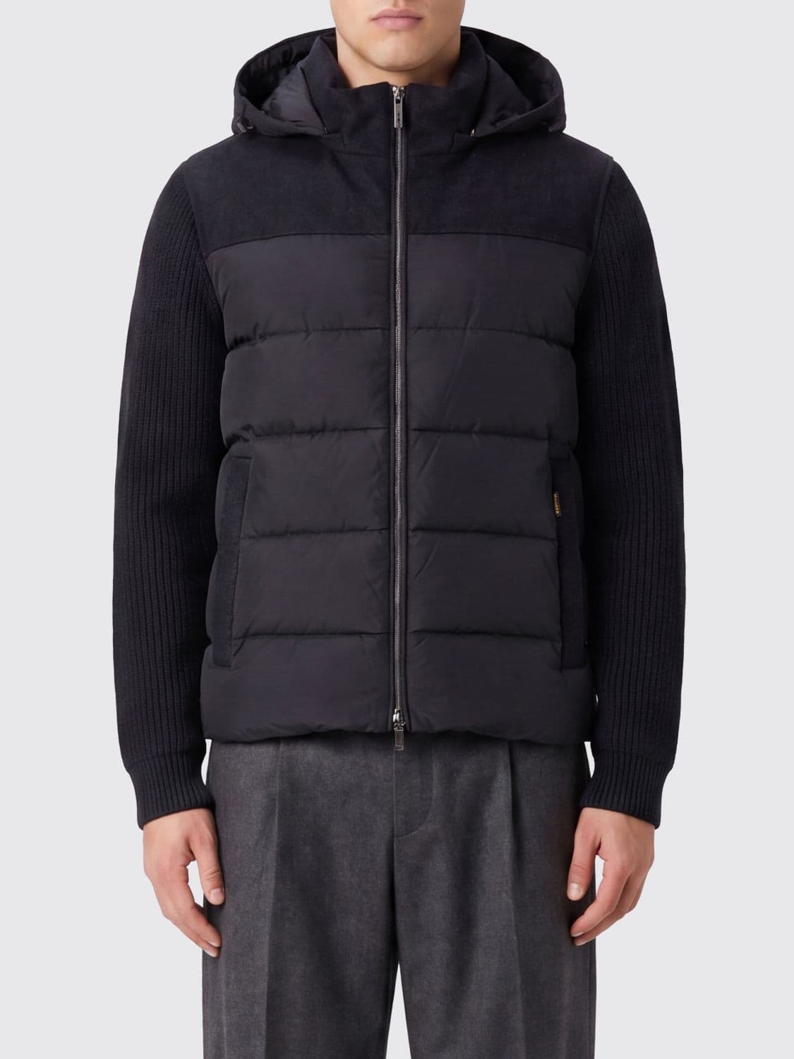 Moorer Jesse-STP Quilted Wool and Cashmere Down Jacket with Hood