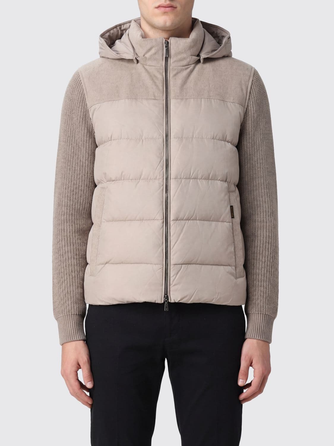 Moorer Jesse-STP Quilted Wool and Cashmere Down Jacket with Hood