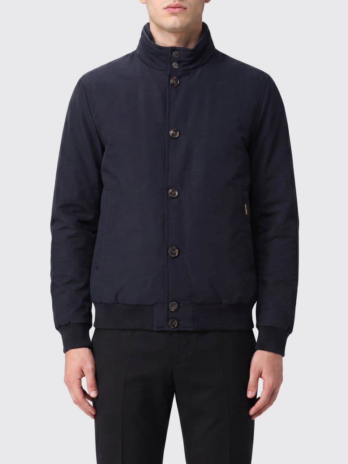 Moorer Padded Bomber Jacket in Windproof and Waterproof Technical Fabric