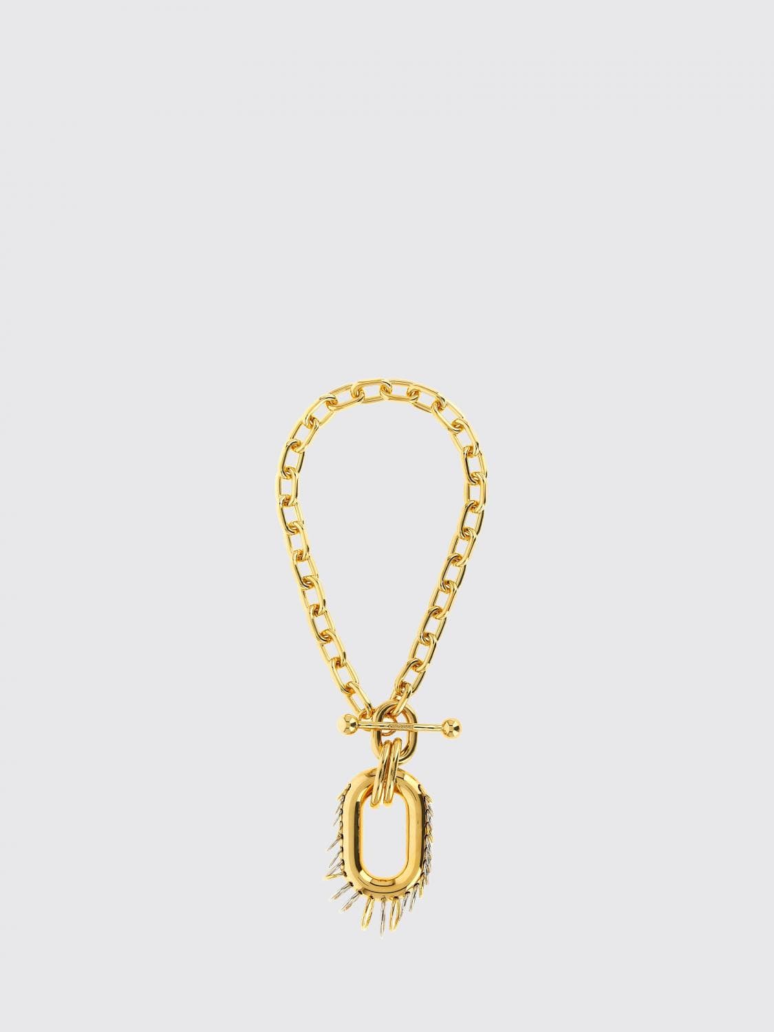 Rabanne Punk XL Link Brass Necklace with Hook Closure