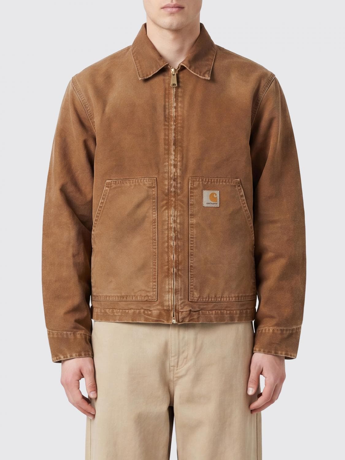 Carhartt Wip OG Arcan Cotton Shirt Jacket with Zip and Patch Pockets