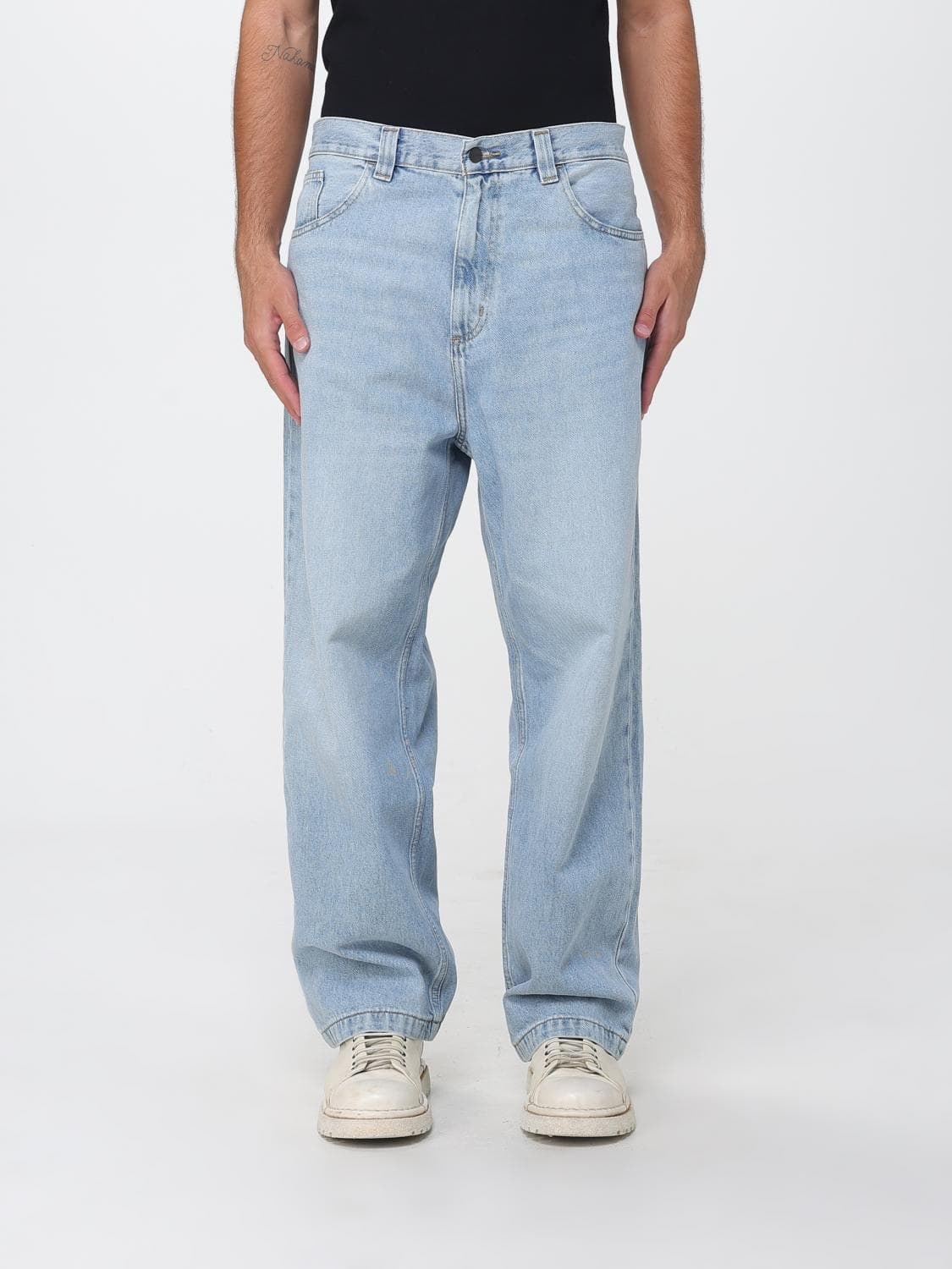 Carhartt Wip Brandon Mid-Rise Wide-Leg Five-Pocket Jeans in Cotton Denim