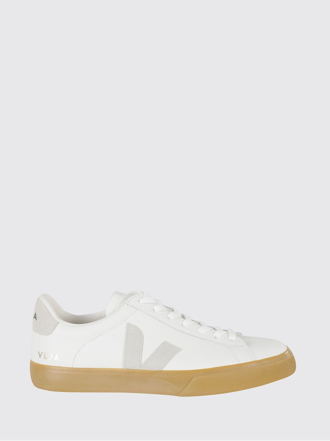 Veja Campo O. T. Leather Trainers with Contrasting Logo