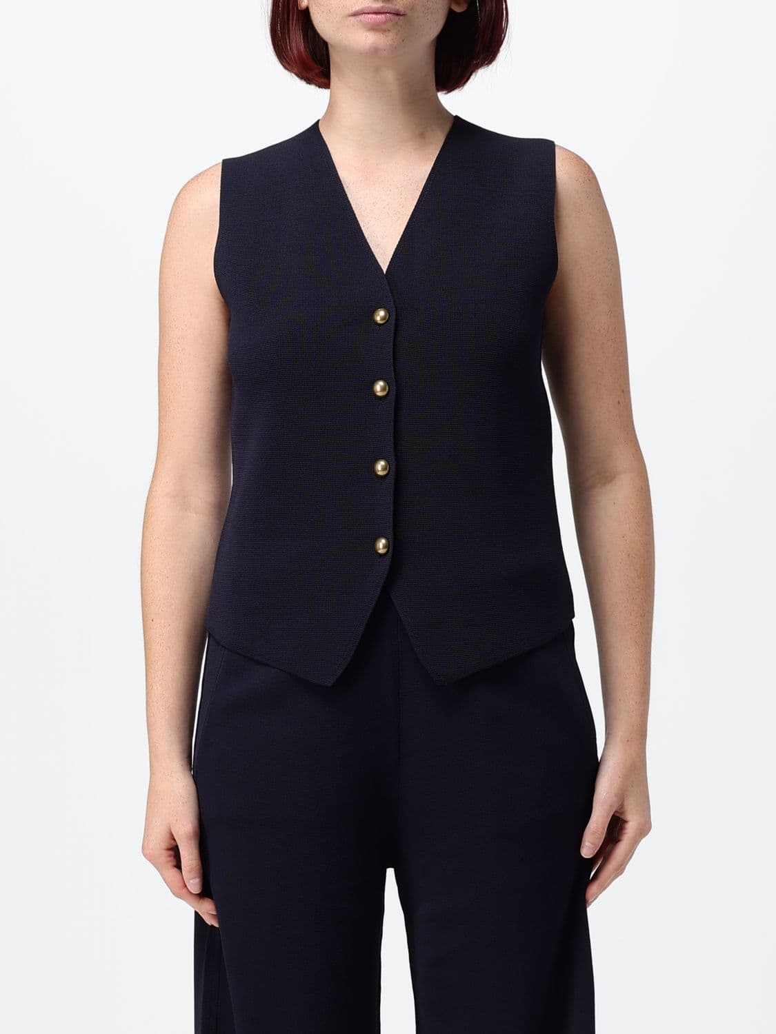 Max Mara Fuggito Single-Breasted Slim Fit Tailored Vest