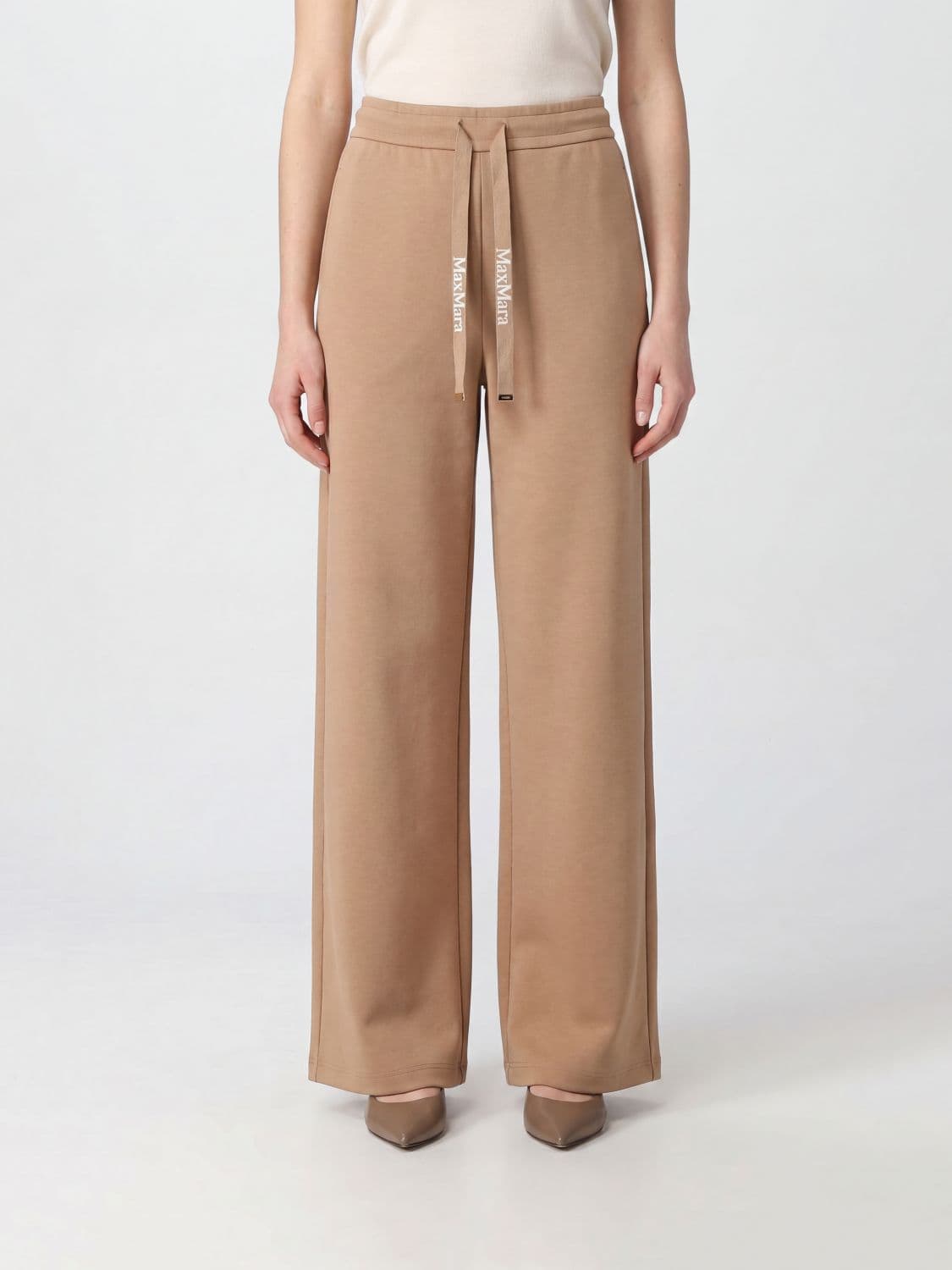 's Max Mara High-Waisted Jersey Joggers with Drawstring
