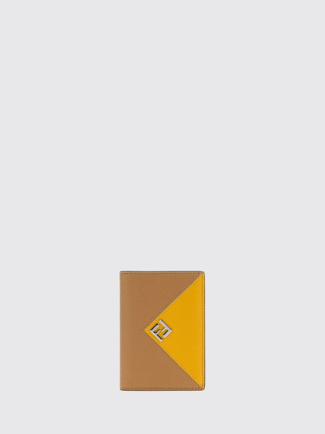 Fendi Lui Bifold Card Holder in Grained Leather with FF Monogram