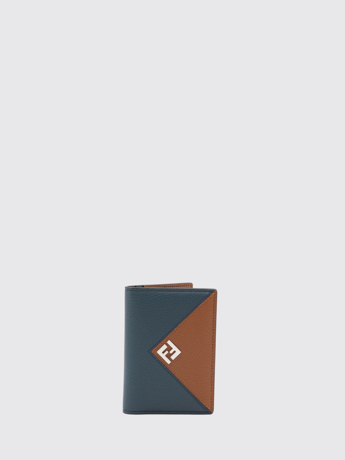 Fendi Lui Bifold Card Holder in Grained Leather with FF Monogram
