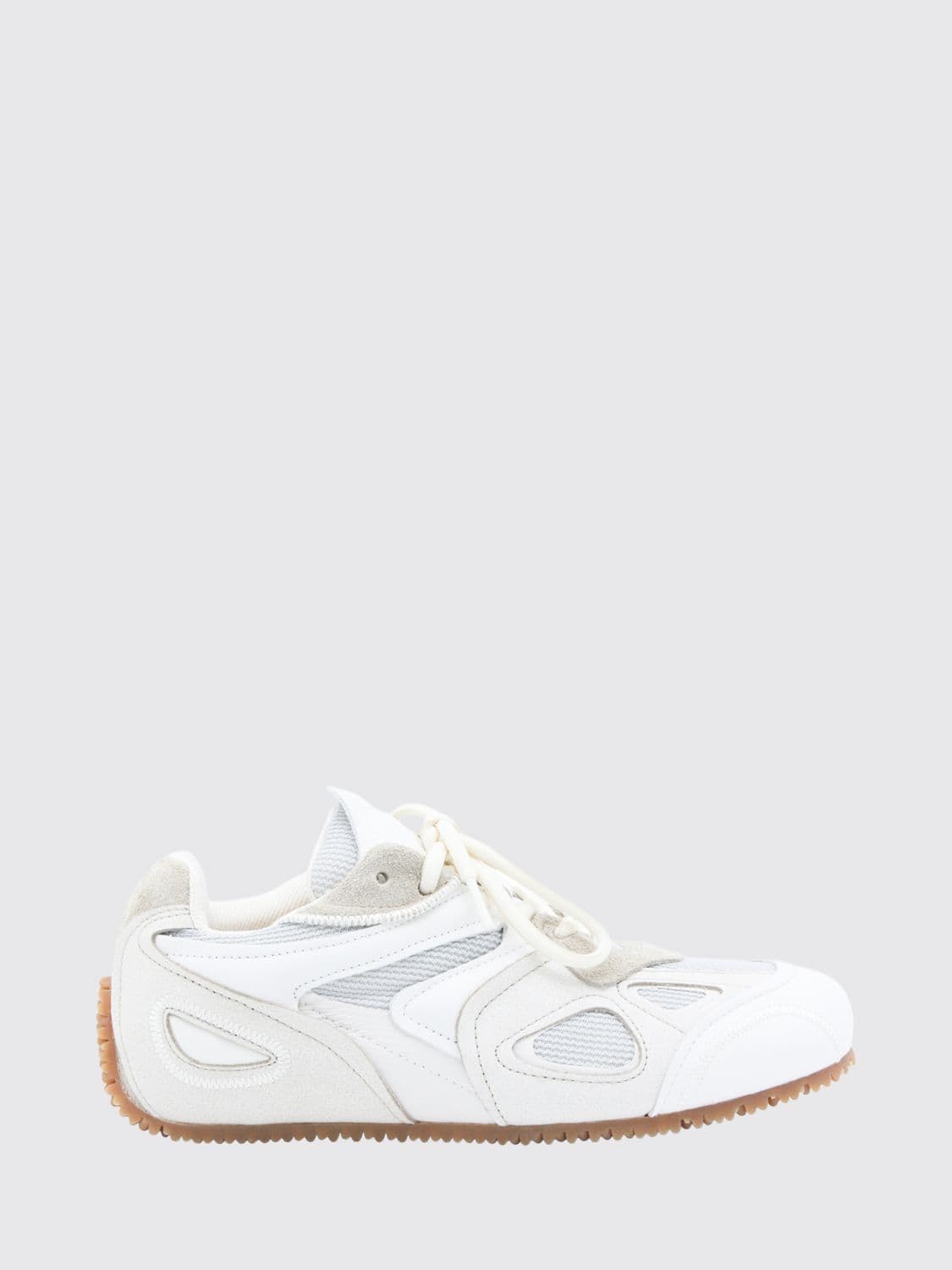 Axel Arigato Slow Runner Leather and Mesh Sneakers with Round Toe