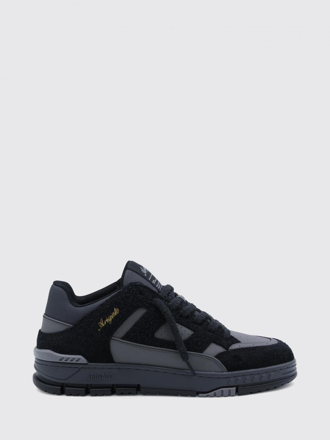 Axel Arigato Area Lo Bicolour Leather and Suede Sneakers with Laminated Logo