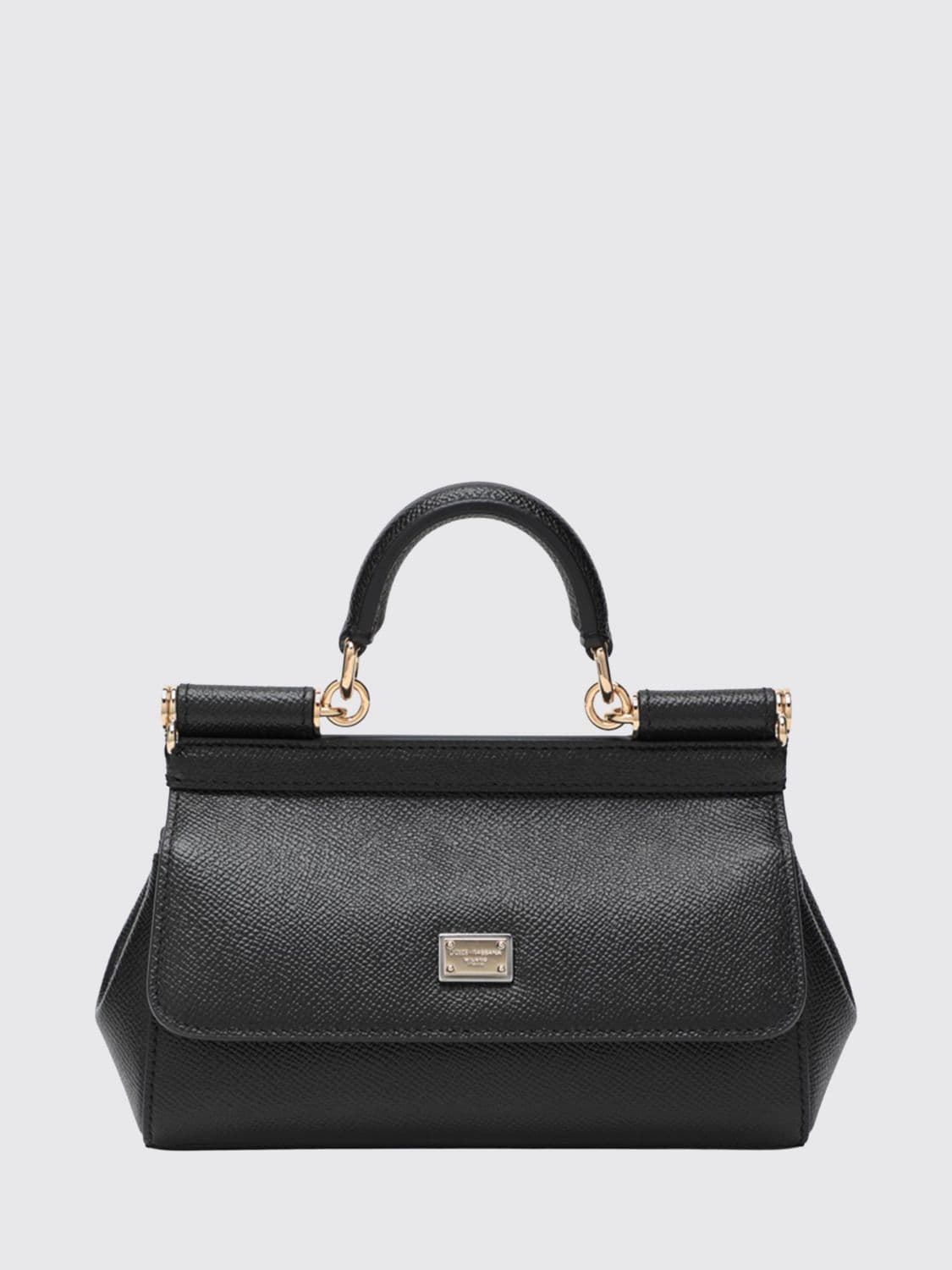 Dolce & Gabbana Sicily Mini Grained Calfskin Handbag · OS