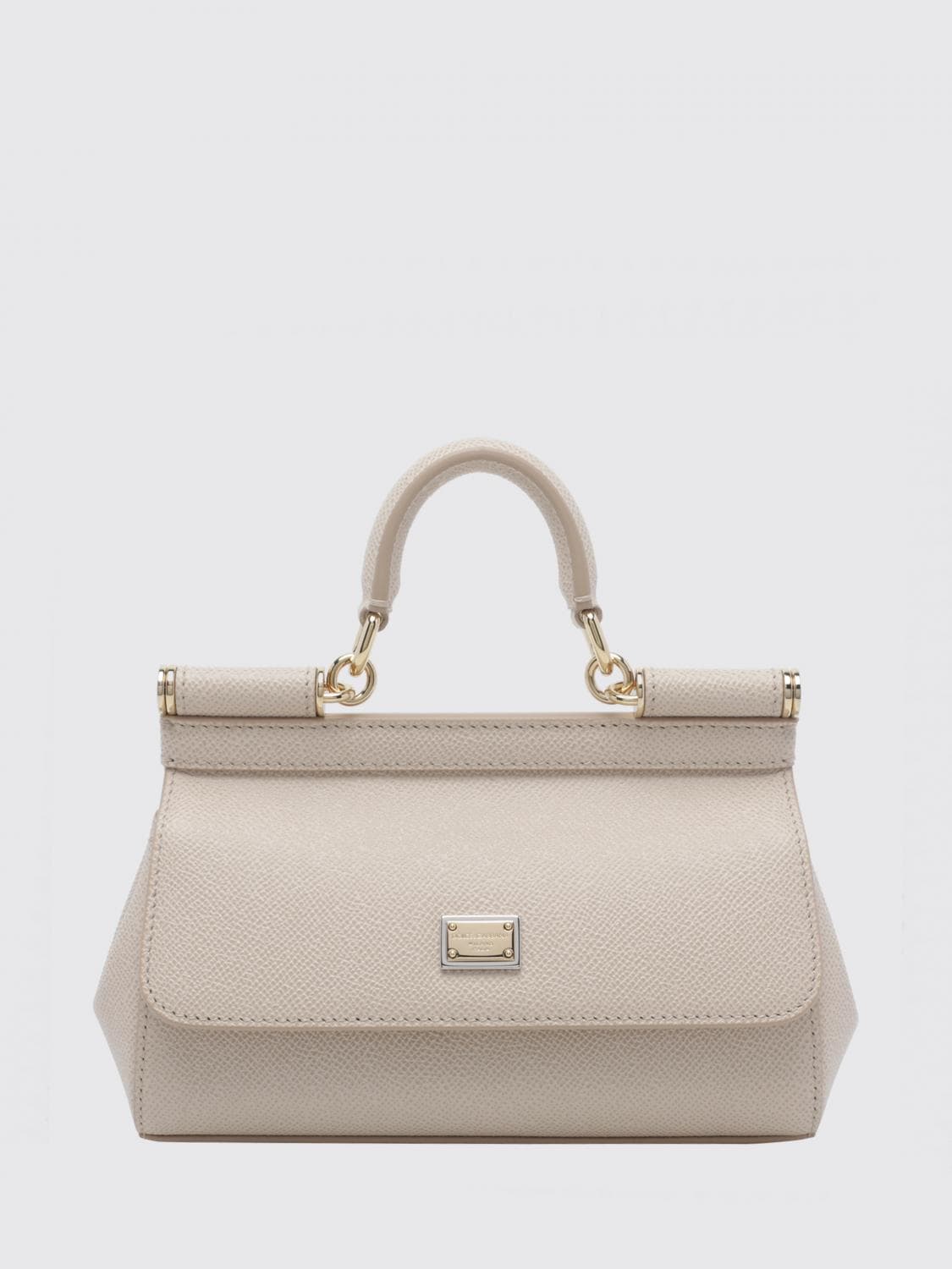 Dolce & Gabbana Sicily Mini Grained Calfskin Handbag