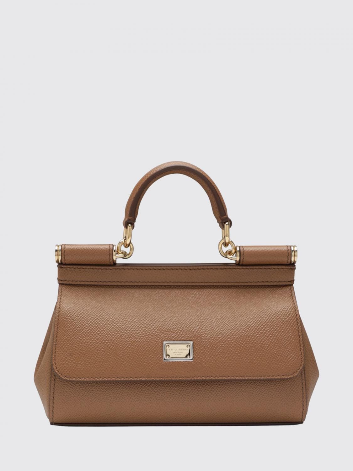 Dolce & Gabbana Sicily Mini Grained Calfskin Handbag · OS