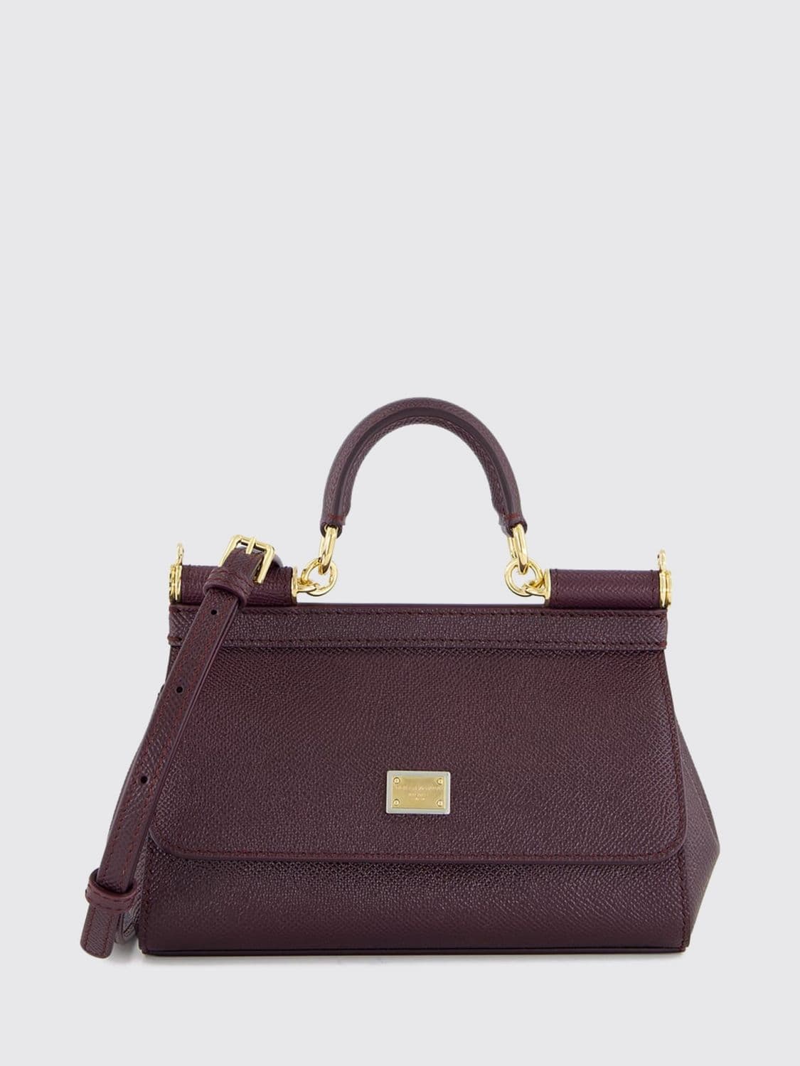 Dolce & Gabbana Sicily Mini Grained Calfskin Handbag · OS