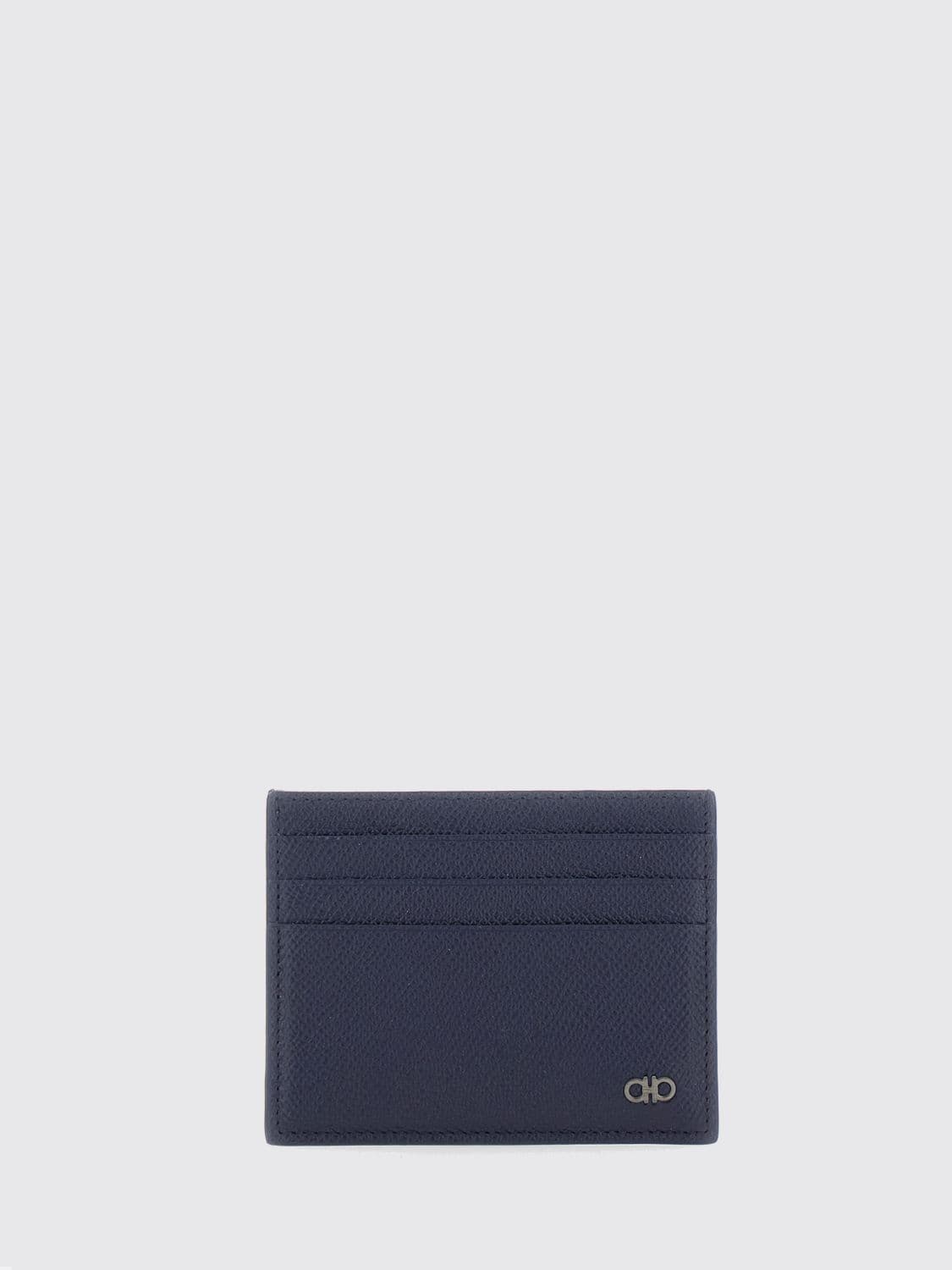 Ferragamo Gancini Grained Calf Leather Card Holder