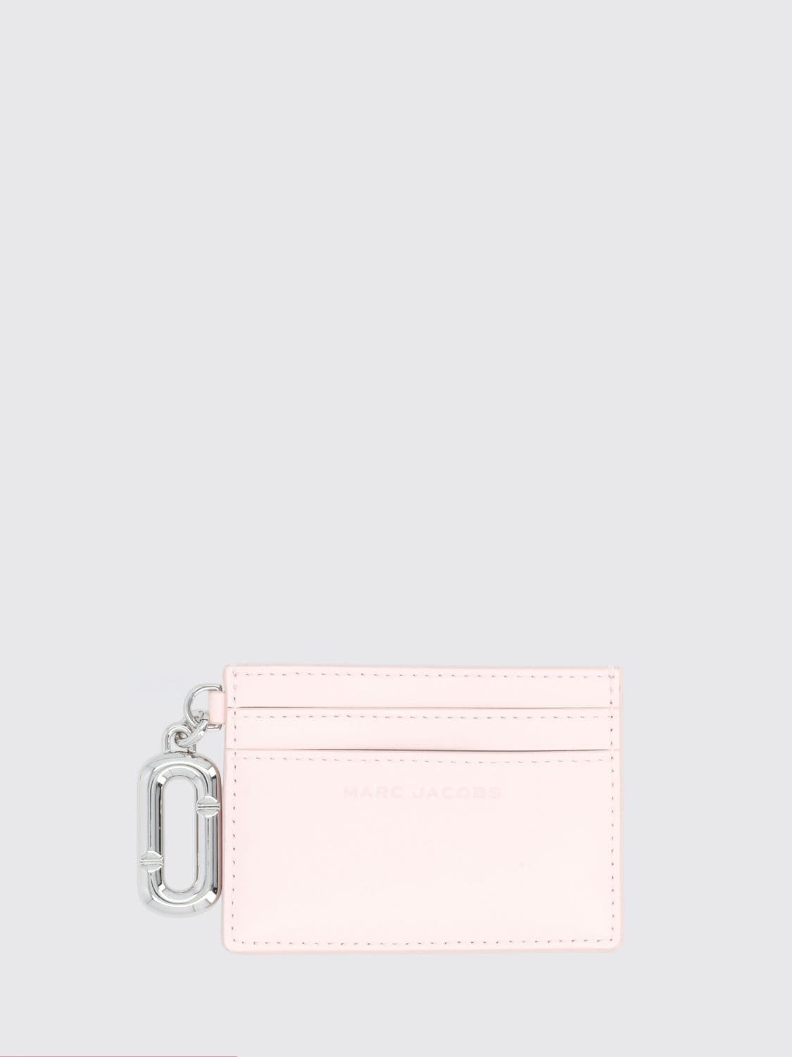 Marc Jacobs Flat Leather Card Holder with Double J Logo