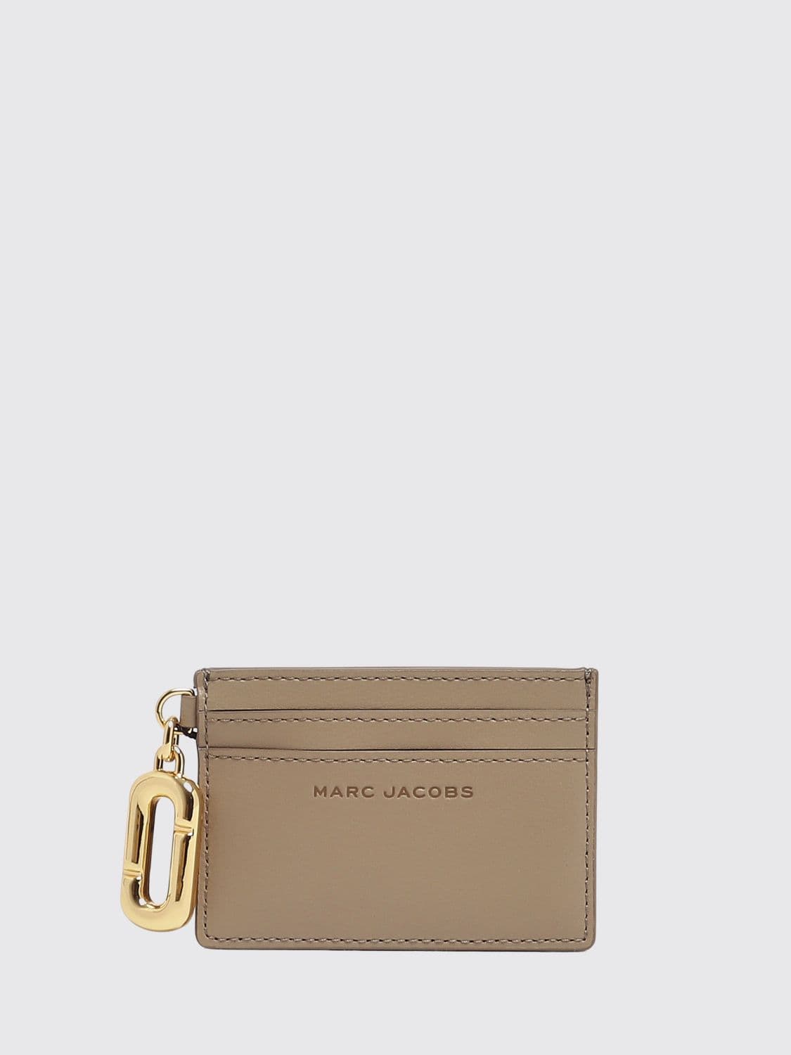 Marc Jacobs Flat Leather Card Holder with Double J Logo · OS