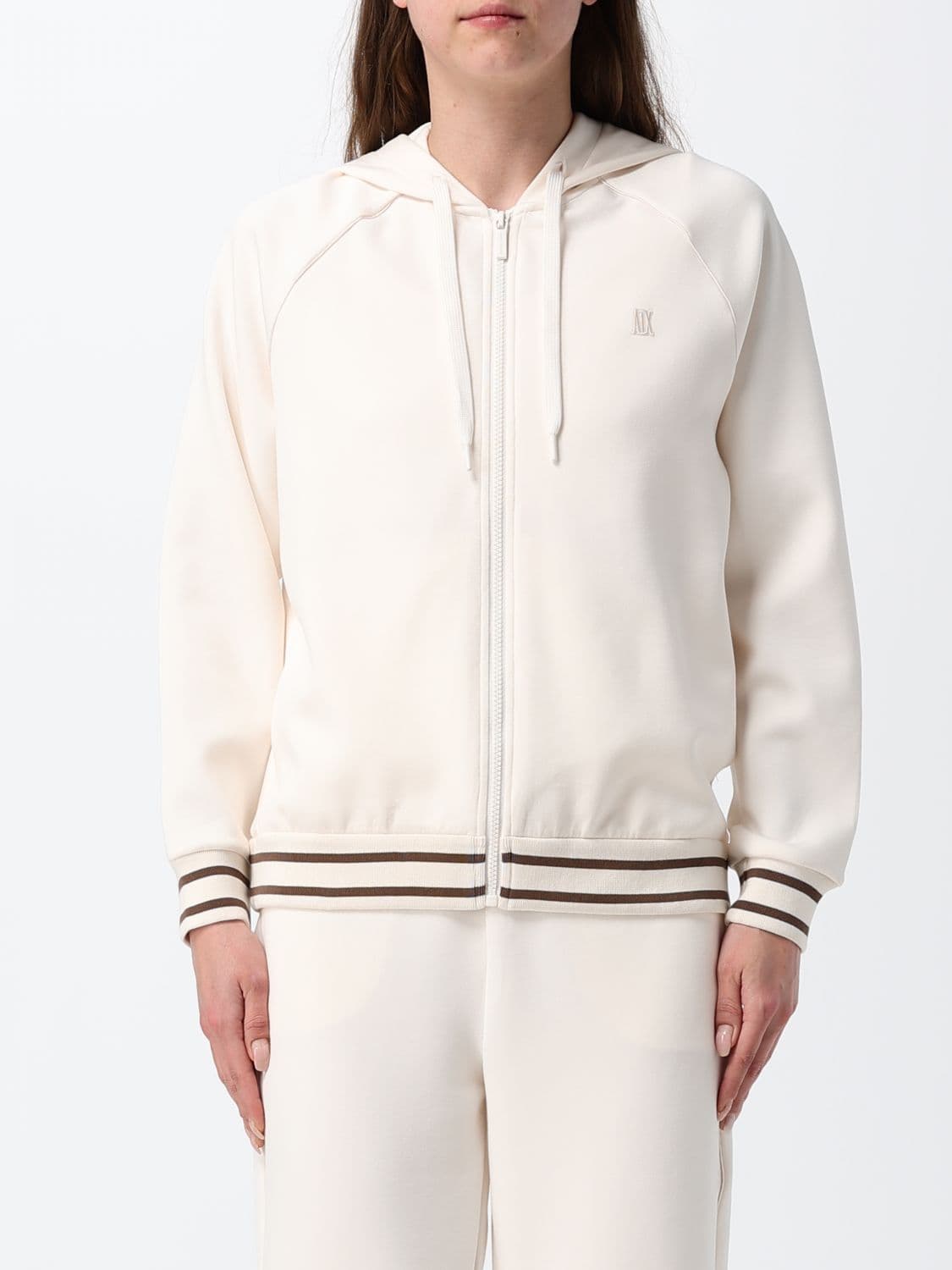 Emporio Armani Relaxed Fit Jersey Zipped Hoody
