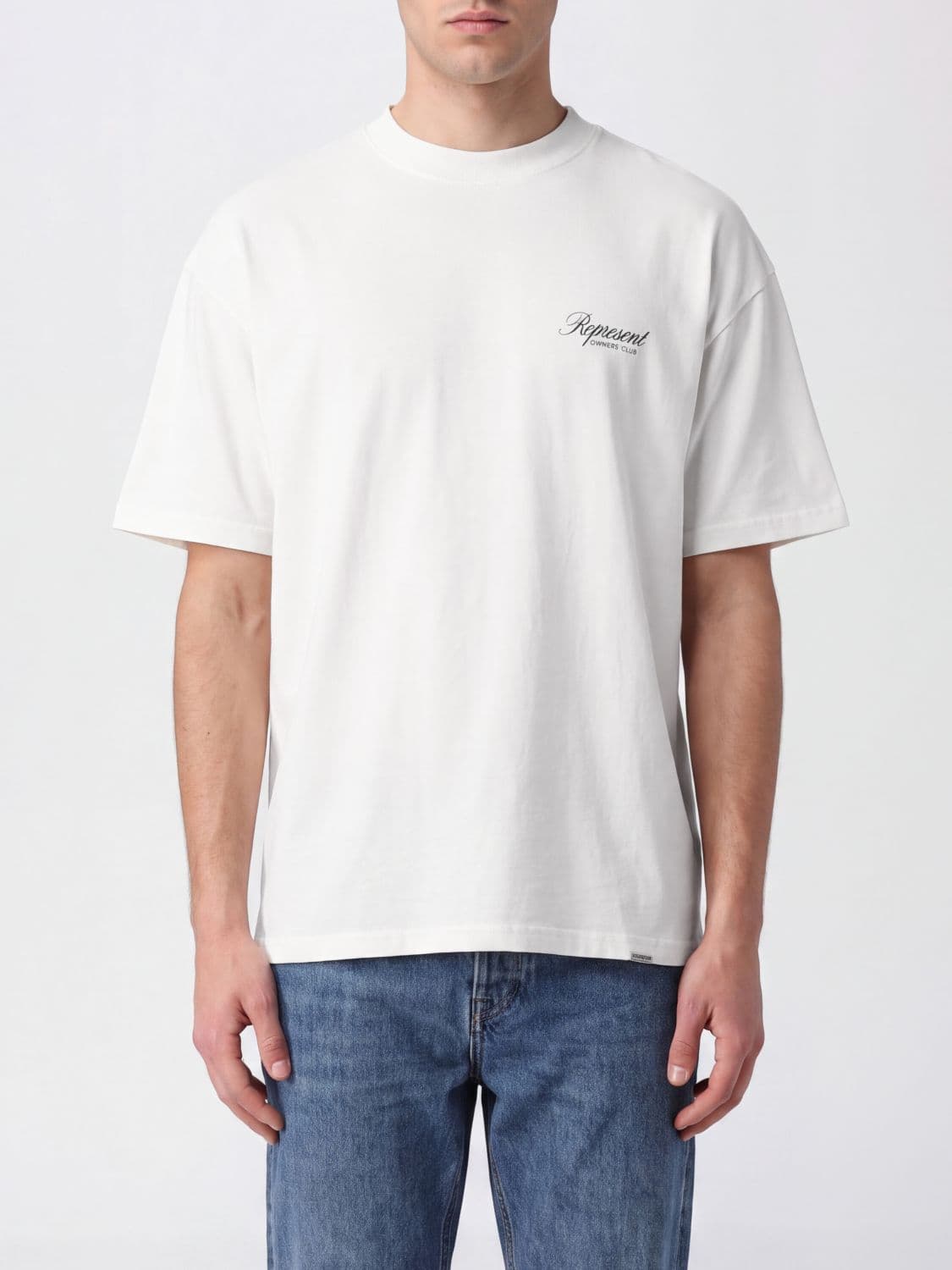 Represent Relaxed Fit Cotton T-shirt with Back Logo