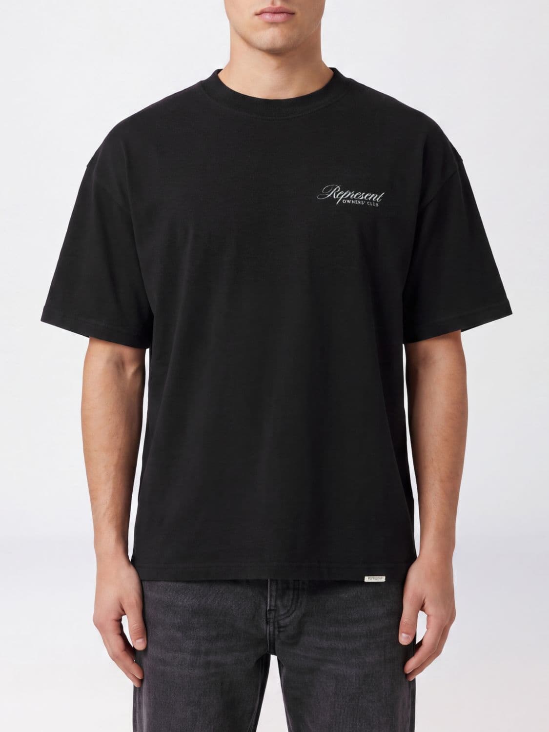 Represent Relaxed Fit Cotton T-shirt with Back Logo