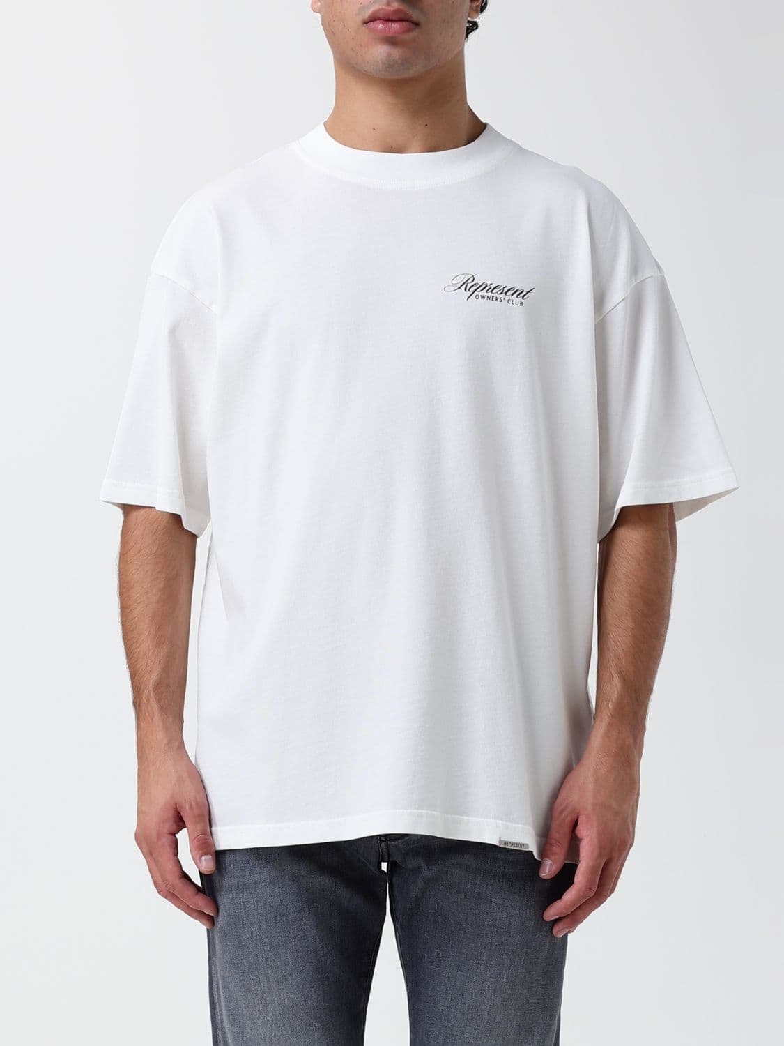 Represent Relaxed Fit Cotton T-shirt with Back Logo