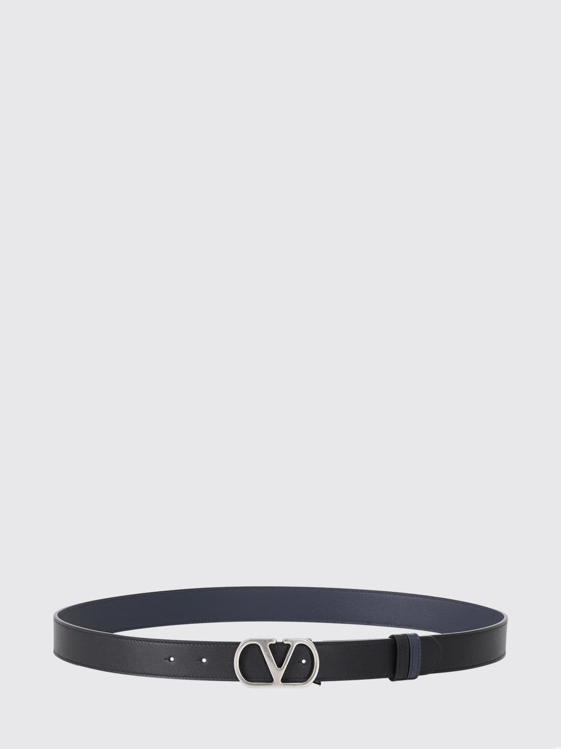 Valentino Garavani VLogo Signature Reversible and Adjustable Calfskin Leather Belt
