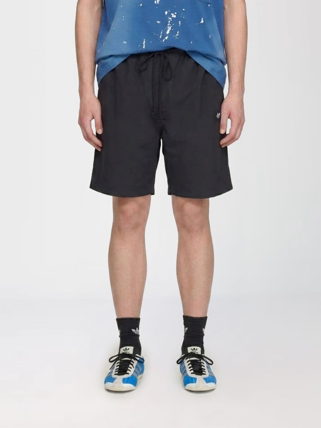 Adidas Originals Jersey Jogging Shorts with Elasticated Waist and Contrast Logo