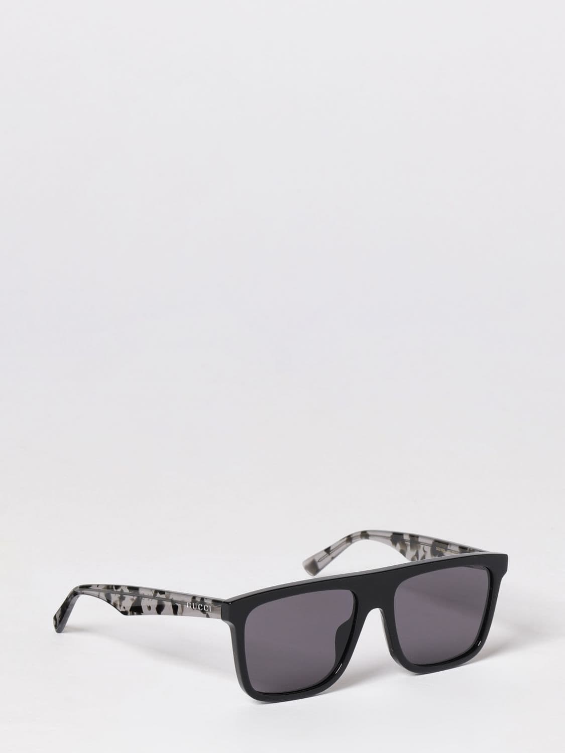 Gucci Rectangular Sunglasses in Recycled Acetate with Logo