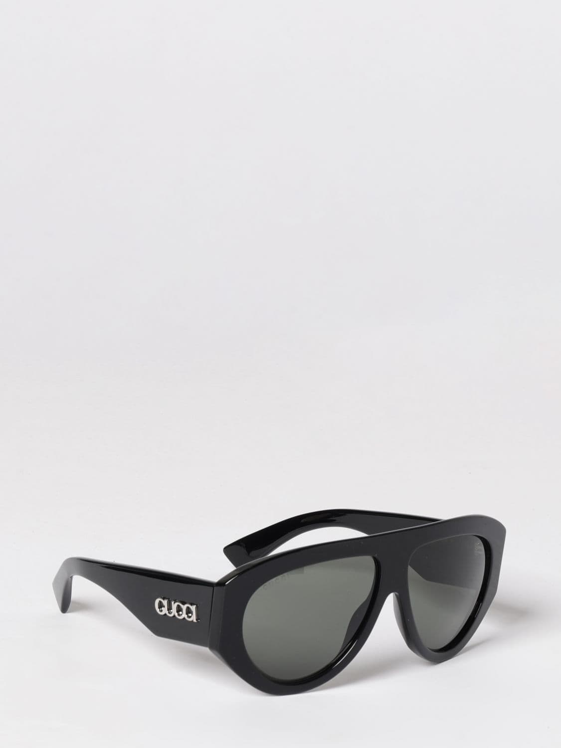 Gucci Aviator Sunglasses in Recycled Acetate with Printed Logo · 58