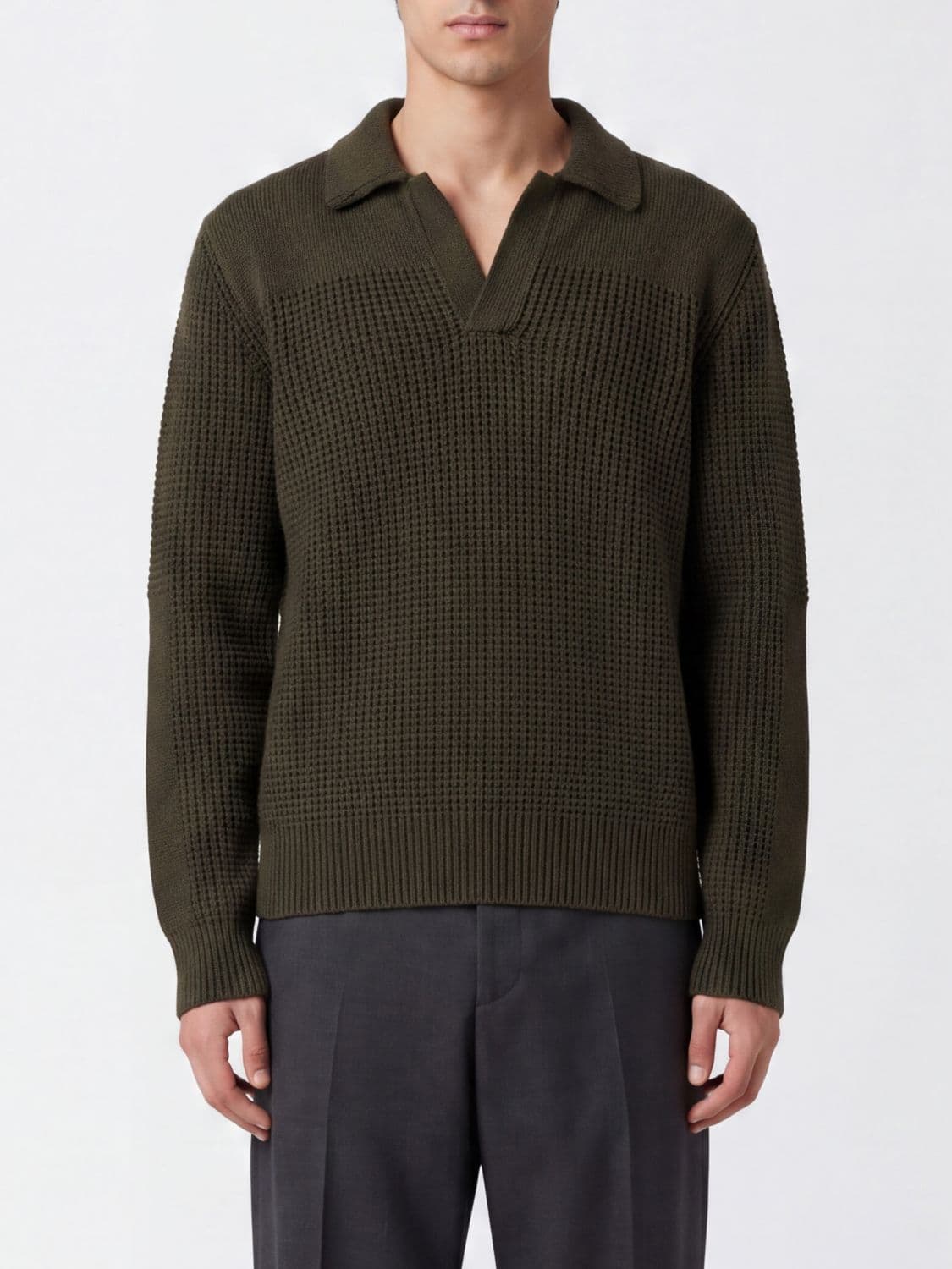 Ferragamo Long-Sleeved Virgin Wool Knit Jumper
