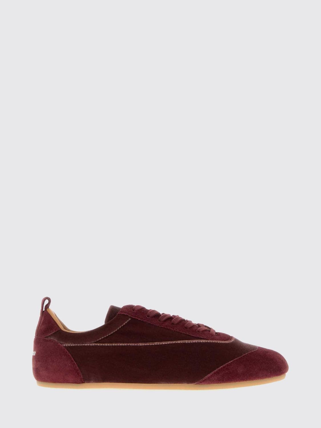 Jil Sander Etage Sneakers in Velvet and Suede with Rear Pull Tab